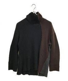 Ujoh（ウジョー）の古着「21AW/cropped turtle neck knit」｜ブラウン