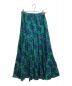 sara mallika（サラマリカ）の古着「フラワープリントスカート」｜グリーン