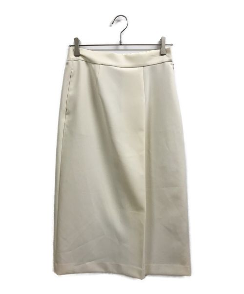SOEJU（ソージュ）SOEJU (ソージュ) ストレッチファインロングタイトスカート ホワイト サイズ:Lの古着・服飾アイテム