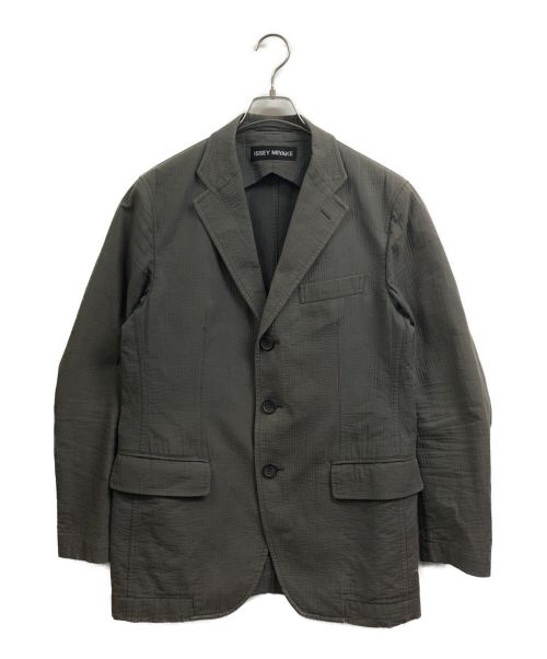 ISSEY MIYAKE（イッセイミヤケ）ISSEY MIYAKE (イッセイミヤケ) 3Bテーラードジャケット グレー サイズ:1の古着・服飾アイテム