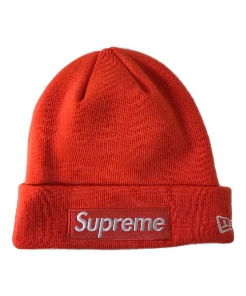 SUPREME（シュプリーム）SUPREME (シュプリーム) New Era (ニューエラ) 18aw ボックスロゴニット帽 オレンジ 未使用品の古着・服飾アイテム