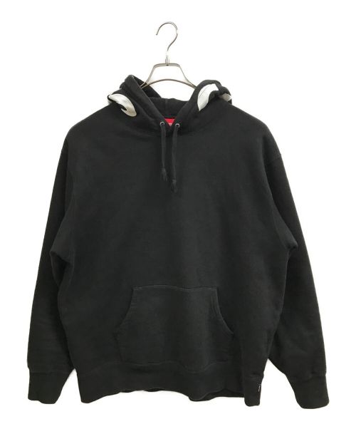 SUPREME（シュプリーム）SUPREME (シュプリーム) 21AW Contrast Hooded Sweatshirt ブラック サイズ:Lの古着・服飾アイテム
