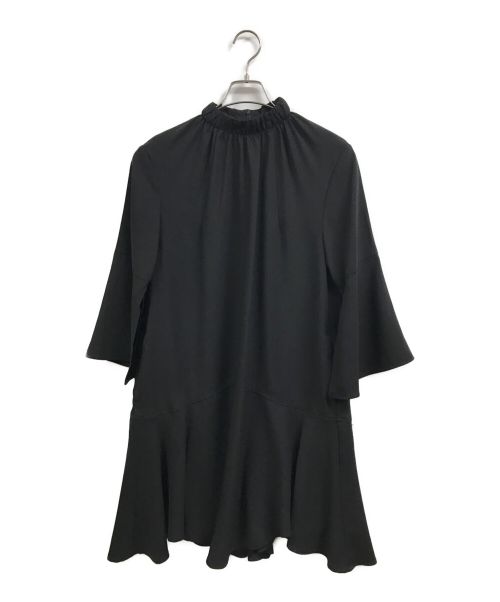 CELFORD（セルフォード）CELFORD (セルフォード) バックサテンフレアワンピース ブラック サイズ:36 未使用品の古着・服飾アイテム