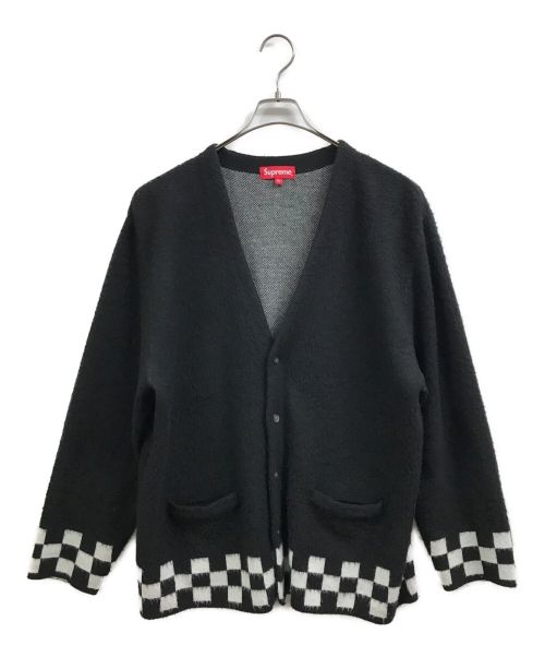 SUPREME（シュプリーム）SUPREME (シュプリーム) 21SS Brushed Checkerboard Cardigan ブラック サイズ:XLの古着・服飾アイテム