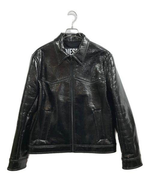 DIESEL（ディーゼル）DIESEL (ディーゼル) Leatherette jacket ブラック サイズ:Sの古着・服飾アイテム