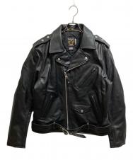 Schott (ショット) ONESTAR ライダースジャケット ブラック サイズ:42 未使用品