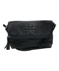 TORY BURCH (トリーバーチ) レザーショルダーバッグ ネイビー