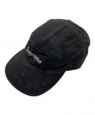 Supreme (シュプリーム) Overdyed Camo Camp Cap ブラック 未使用品