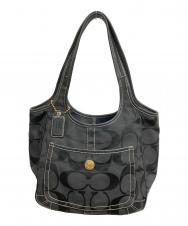 COACH (コーチ) シグネチャー キャンバス   トートバッグ ブラック