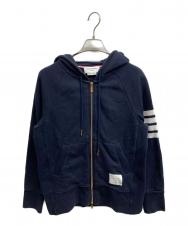 Thom Browne (トムブラウン) 4BAR ZIP UP HOODIE ネイビー サイズ:3