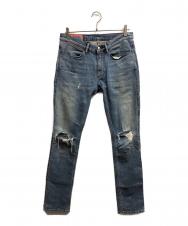 ACNE STUDIOS (アクネ ストゥディオズ) Bla Konst Max Mid Ripped インディゴ サイズ:31