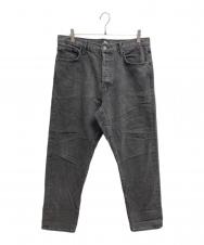 stussy (ステューシー) ブラックデニムパンツ グレー サイズ:32