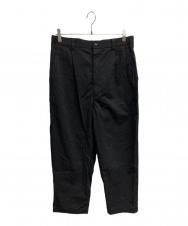 COMME des GARCONS HOMME (コムデギャルソン オム) ワイドタックパンツ/COMME des GARCONS HOMMEパンツ ブラック サイズ:S