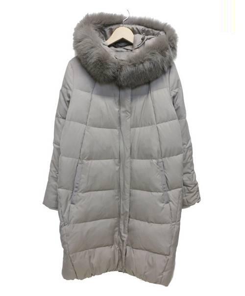 中古 古着通販 Dama Collection ダーマ コレクション ブルーフォックスファーダウンコート グレー サイズ 9ar ブランド 古着通販 トレファク公式 Trefac Fashion