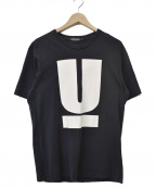 UNDER COVER（アンダーカーバー）の古着「UプリントロゴTシャツ」｜ブラック