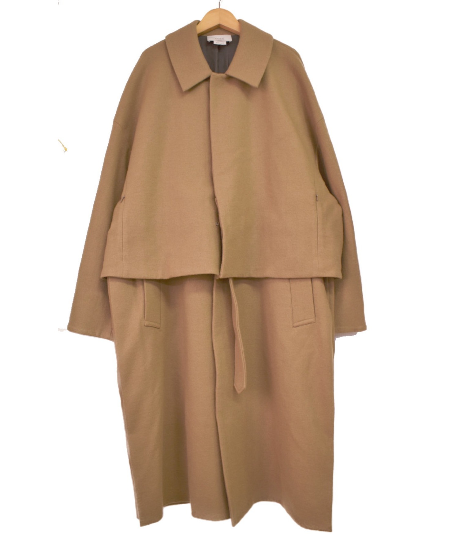 中古 古着通販 Yoke ヨーク 3way Bal Collar Share Coat ベージュ サイズ S 19aw ブランド 古着通販 トレファク公式 Trefac Fashion
