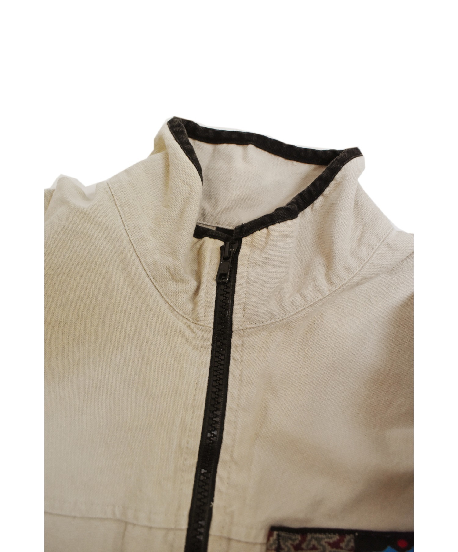 KAVU (カブー) ハーフジッププルオーバー スローシャツ ベージュ サイズ:S