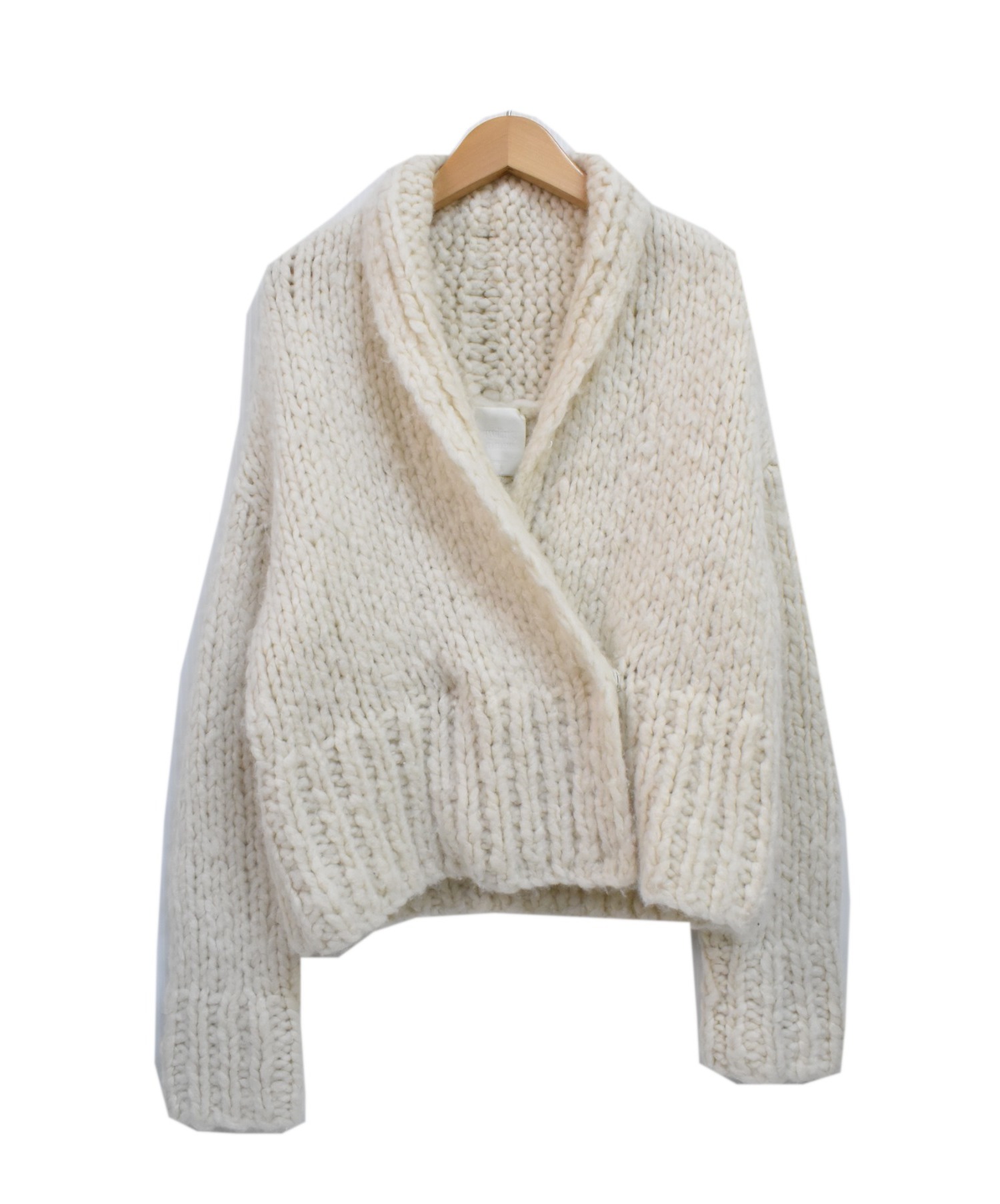 ドローイングナンバーズ ハンドカシミヤ カシュクールカーディガン