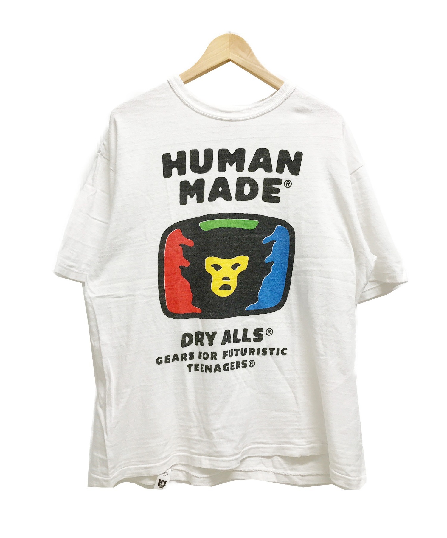 HUMAN MADE (ヒューマンメイド) HUMAN MADE TV LOGO ロゴTシャツ ホワイト サイズ:SIZEXL