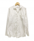 BED J.W. FORD（ベッドフォード）の古着「シルクコットンスキッパーシャツ 長袖 開襟」｜ホワイト