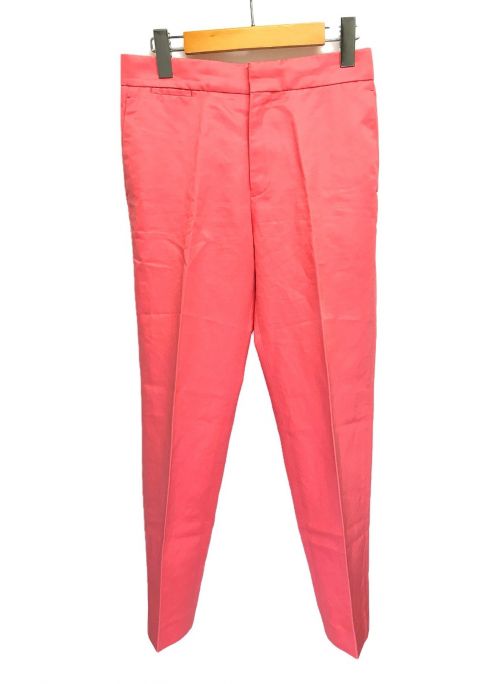 DRAWER（ドゥロワー）DRAWER (ドゥロワー) ギャバジンテーパードパンツ ピンク サイズ:36の古着・服飾アイテム