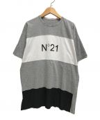 N°21（ヌメロヴェントゥーノ）の古着「ロゴTシャツ」｜グレー