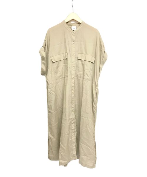中古 古着通販 Spick And Span スピックアンドスパン エアリーフレンチロールアップシャツワンピース ベージュ サイズ 36 ブランド 古着通販 トレファク公式 Trefac Fashion