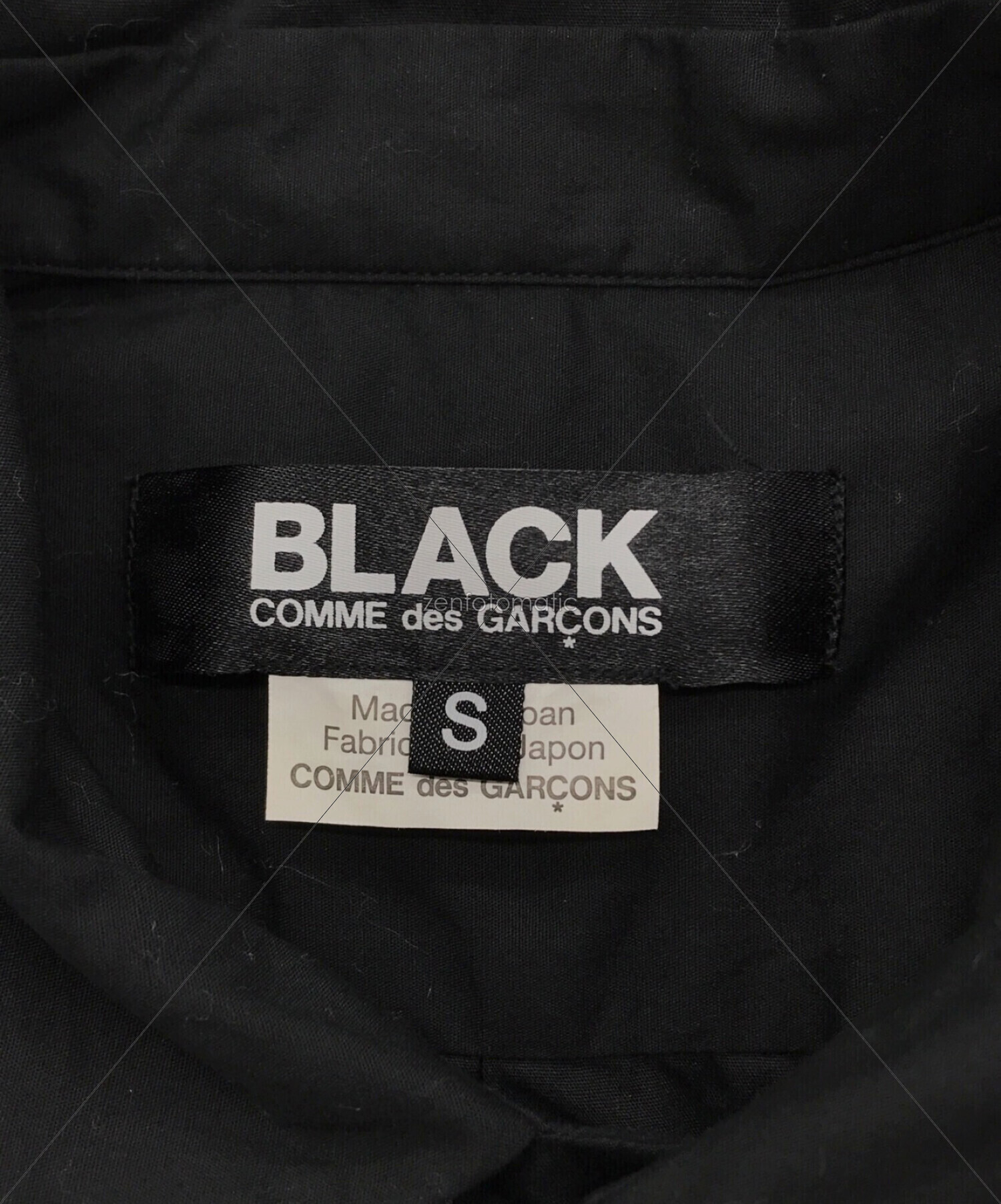 BLACK COMME des GARCONS (ブラックコムデギャルソン) 半袖シャツ ブラック サイズ:S