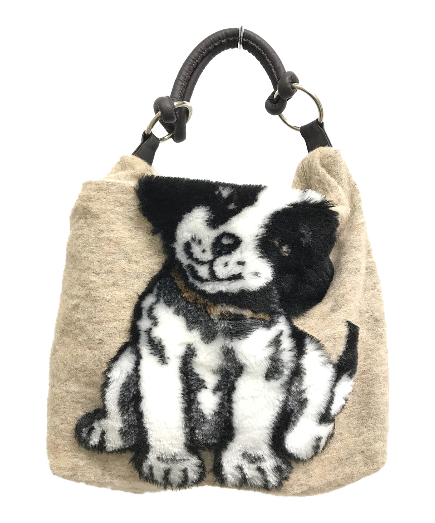 中古・古着通販】Teresa Cambi (テレサカンビ) ファーハンドバッグ ビーグル 犬 ベージュ サイズ:下記参照｜ブランド・古着通販  トレファク公式【TREFAC FASHION】