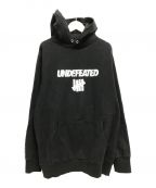 UNDEFEATED（アンディフィーテッド）の古着「DISTRESSED HOODIE」｜ブラック
