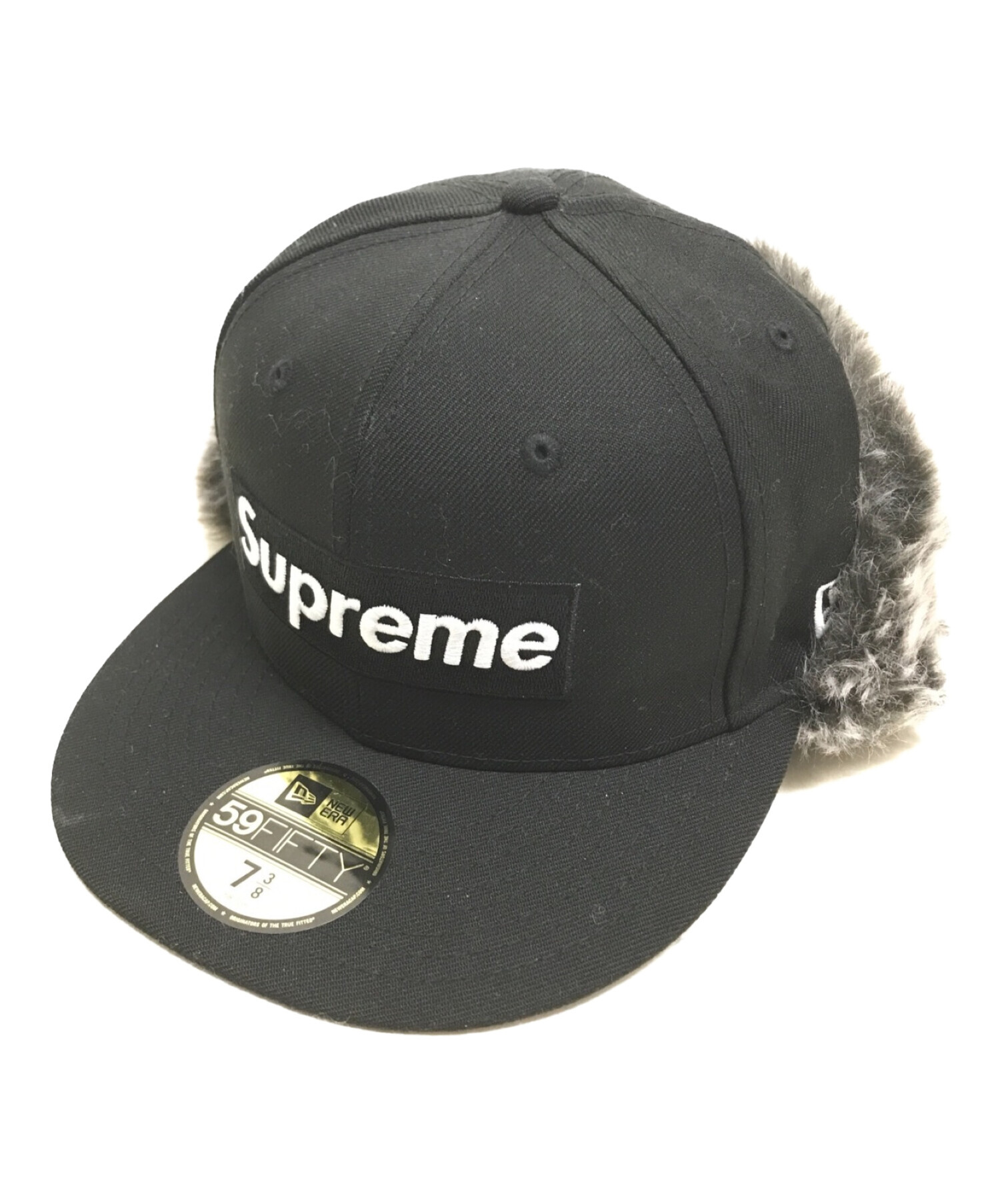 SUPREME×NEWERA (シュプリーム × ニューエラ) EARFLAP CAP ブラック サイズ:下記参照 未使用品