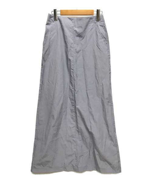 IENA（イエナ）IENA (イエナ) ナイロンコットントラペーズスカート ブルー サイズ:36の古着・服飾アイテム