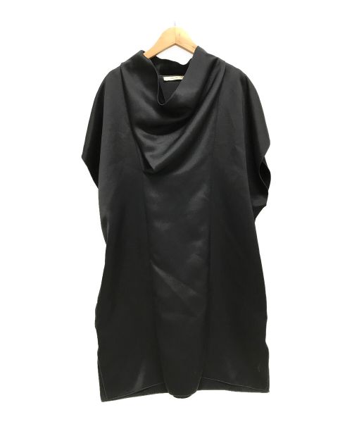 CELINE（セリーヌ）CELINE (セリーヌ) 変形シルク混ワンピース ブラック サイズ:38の古着・服飾アイテム