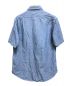SUGAR CANE (シュガーケーン) シャンブレー半袖ワークシャツ ブルー サイズ:S：2980円