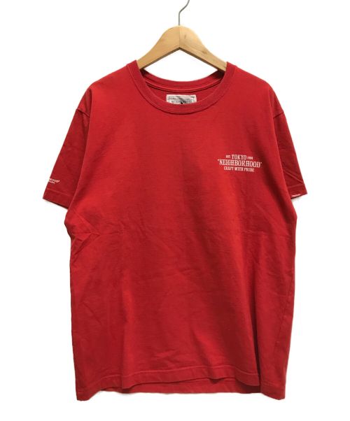 NEIGHBORHOOD（ネイバーフッド）NEIGHBORHOOD (ネイバーフッド) HOMETOWN PRIDE Tシャツ レッド サイズ:Ⅿ 未使用品の古着・服飾アイテム
