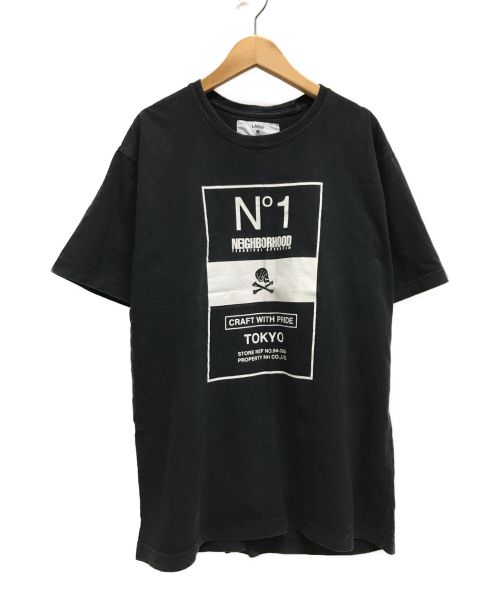 NEIGHBORHOOD（ネイバーフッド）NEIGHBORHOOD (ネイバーフッド) プリントTシャツ ブラック サイズ:Lの古着・服飾アイテム