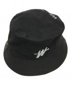 WE11DONE（ウェルダン）の古着「LOGO STAMP BUCKET HAT」｜ブラック