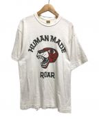 HUMAN MADE（ヒューマンメイド）の古着「ROARプリントTシャツ」｜ホワイト