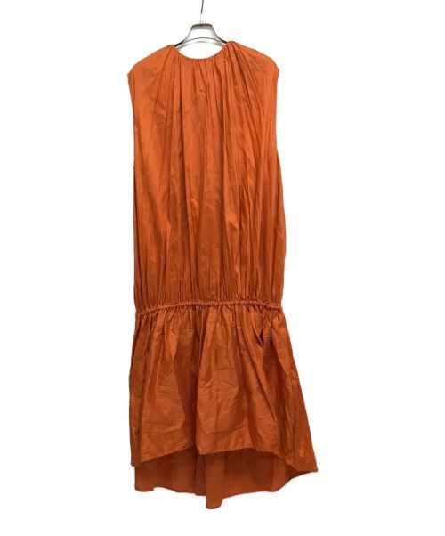 toteme（トーテム）toteme (トーテム) ギャザーワンピース オレンジ サイズ:Sの古着・服飾アイテム