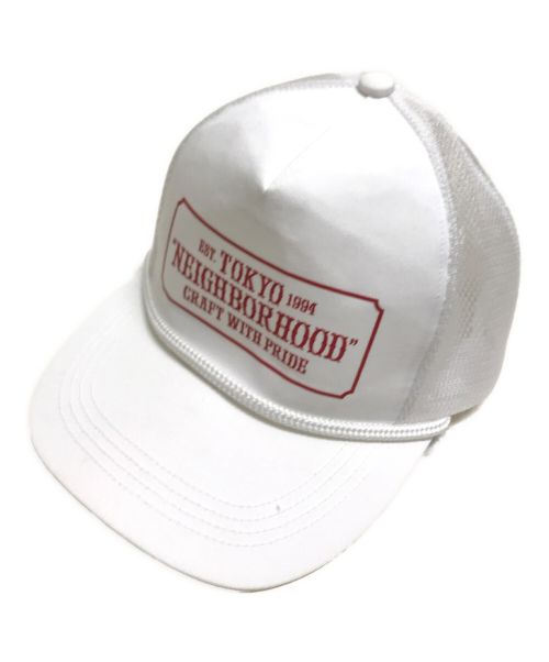 NEIGHBORHOOD（ネイバーフッド）NEIGHBORHOOD (ネイバーフッド) BAR&SHIELD/EC-CAP ホワイト サイズ:Fの古着・服飾アイテム