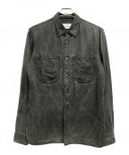 Maison Margiela 10（メゾンマルジェラ 10）の古着「ウォッシュド加工デニムシャツ」｜ブラック