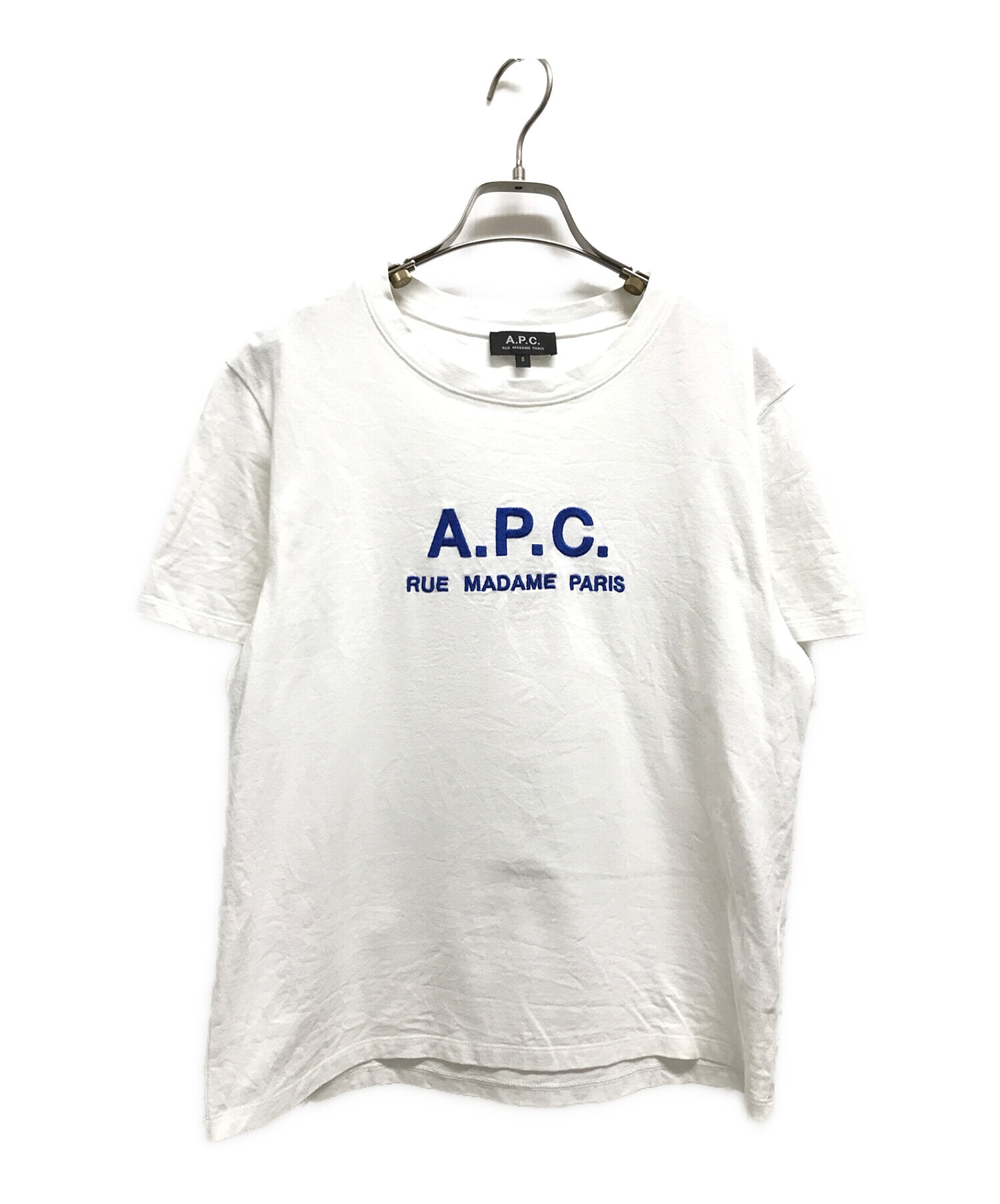 【中古・古着通販】A.P.C. (アー・ペー・セー) 刺繍ロゴTシャツ ホワイト サイズ:S｜ブランド・古着通販 トレファク公式【TREFAC