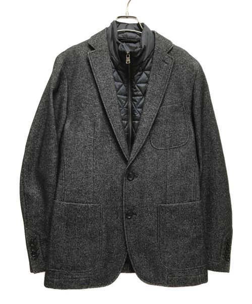 HUGO BOSS（ヒューゴ ボス）HUGO BOSS (ヒューゴ ボス) ライナー付2Bジャケット グレー サイズ:UK:44の古着・服飾アイテム