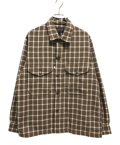 PENDLETON（ペンドルトン）PENDLETON (ペンドルトン) CPO Shirt Jacket ブラウン サイズ:S 未使用品の古着・服飾アイテム