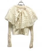 LEINWANDEラインヴァンド）の古着「21AW Cape Collar Crochet Top」｜アイボリー
