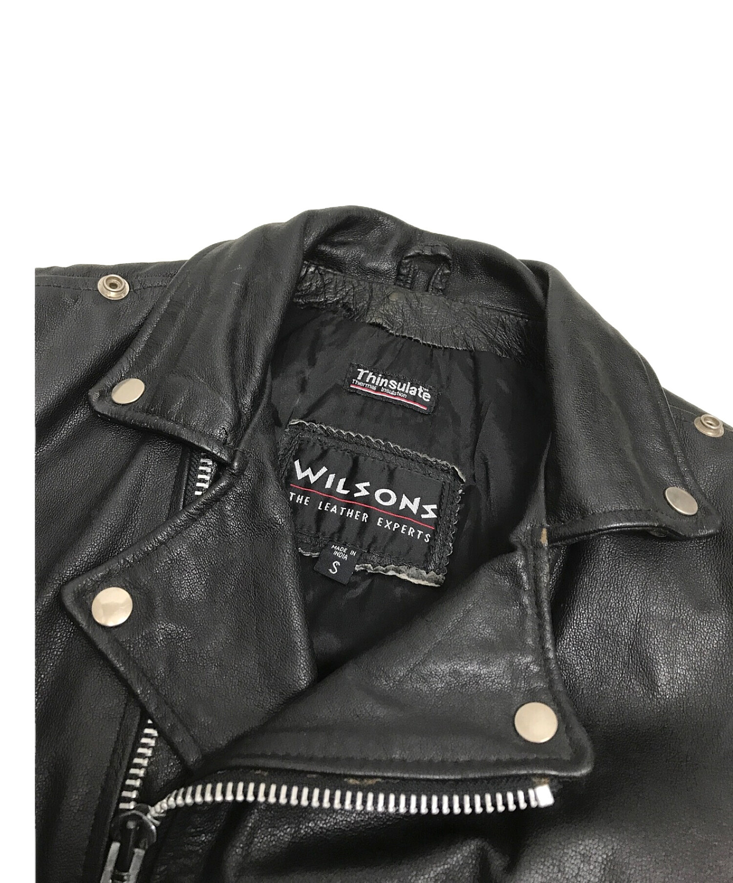 ビンテージ WILSONS LEATHER ダブルレザー ライダースジャケット