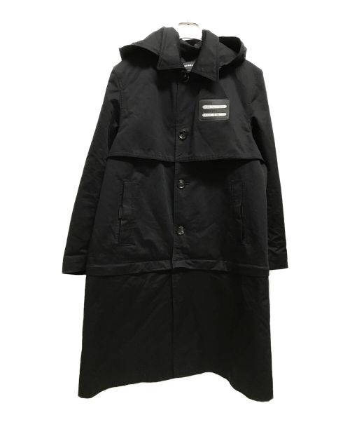 DIESEL（ディーゼル）DIESEL (ディーゼル) J-KODORY 2in1 ジャケット　フード　コート　 ブラック サイズ:Sの古着・服飾アイテム
