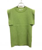 CLANE（）の古着「SQUARE SLEEVE KNIT TOPS」｜グリーン