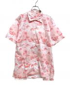 Engineered Garments（エンジニアドガーメンツ）の古着「フラミンゴプリントシャツ」｜ピンク
