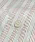 中古・古着 HERMES (エルメス) 袖セリエボタンストライプシャツ ピンク×ホワイト サイズ:下記参照：17800円